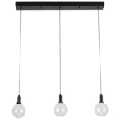 Suspension 3 points lumineux GAMMA Yves noir 3x 5 W