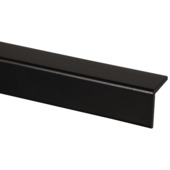 Latte d'angle pin laqué noir 34x34 mm 270 cm