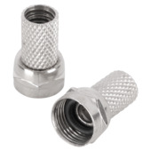 Connecteur F étanche aux éclaboussures 6 mm Q-link 2 pièces