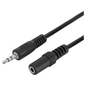 Q-Link verlengkabel stereo 3,5 mm male/female 2,5 meter