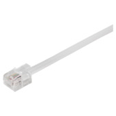 Q-Link telefoonaansluitsnoer modulair 2RJ11 plug 5 meter wit