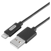 Q-link laadsnoer iPhone USB-A kabel 1 meter zwart