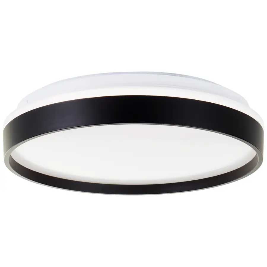 Plafonnier LED Brilliant Britt noir Ø 33 cm 2300 lm