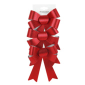 Christmas Goods decoratie kerststrik rood 3 stuks