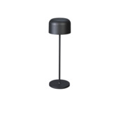 Lampe de table rechargeable Konstsmide Lille 36xø11 cm noir mat