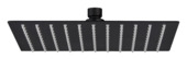 Tête de douche pluie Atlantic Aiden noir 25x25 cm 1 position de jet