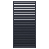 Jaloeziescherm vuren hout zwart 178 x 88,5 cm