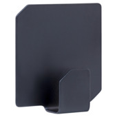 Crochet adhésif noir mat