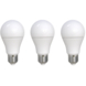 Ampoule LED poire OK E27 8,5 W 806 lm blanc chaud 3 pièces