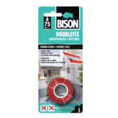Bison doublefix rol universeel rood 19 mm x 1,5 m