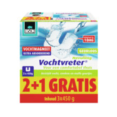 Bison vochtvreter Ambiance Vochtmagneet neutraal navulling 3x 450 g