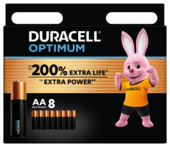 Duracell Optimum alkalinebatterij AA 8 stuks