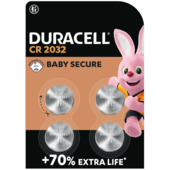 Duracell lithium-knoopcelbatterij CR2032 3V 4 stuks