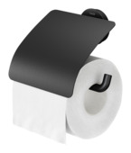 Porte-rouleau papier toilette à clapet Orion Tiger noir