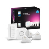 Kit de démarrage ampoules GU10 Philips Hue White&Color 5,7 W 3 pièces