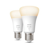 Ampoule LED Philips Hue E27 10,5W White 2 pièces