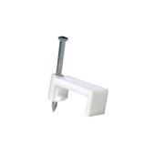 Attaches à clou Profile 10mm blanc 50 pièces