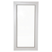 Vast raam PVC H100 x B50 cm wit