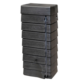 Regenton muurtank BlackLine 276 L zwart kunststof 40 x 60 x 135 cm