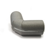 Buisisolatie hoek 28 mm grijs