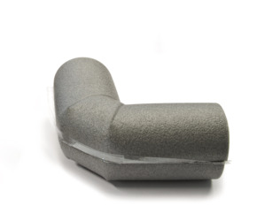 Buisisolatie hoek 28 mm grijs