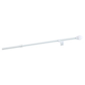 Uitschuifbare caferod wit complete set 75-125 cm