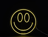 Neon wandlamp Smiley Ø33 cm