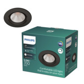 Spot encastré Philips Sparkle LED 1x5,5W noir 2700K