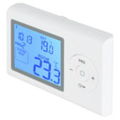 Thermostat numérique programmable Sanivesk Ibiza 2AAA blanc