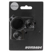 Novidade steigerbuis koppelstuk hoekstuk zwart ø 27 mm