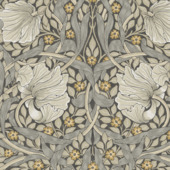 Papier peint intissé William Morris at Home Pimpernel gris (dessin 124240)