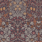 Papier peint intissé William Morris at Home Blackthorn mauve (dessin 124249)
