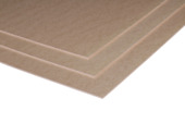 MDF plaat bruin 122x61 cm 2,5 mm