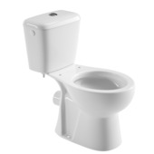 OK duoblok toilet met H muuraansluiting zonder zitting