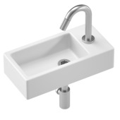 Atlantic handenwasserset Billy mat wit rechts