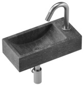 Atlantic handenwasserset Billy natuursteen rechts