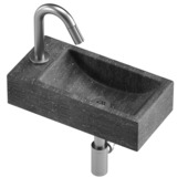 Atlantic handenwasserset Billy natuursteen links