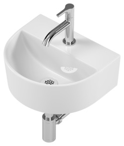 Atlantic handenwasserset Joe halfrond wit