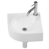 Atlantic handenwasserset Wes hoekmodel wit