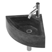 Atlantic handenwasserset Ozzy hoekmodel natuursteen