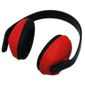 Casque de protection auditive rouge Suki -24 dB