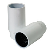Douille E14 Profile blanc 2 pièces