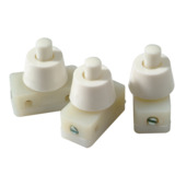 Profile drukschakelaar wit 3 stuks