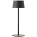 Lampe de table extérieure sans fil Brilliant Jona noir rechargeable via USB