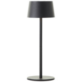 Lampe de table extérieure sans fil Brilliant Jona noir rechargeable via USB