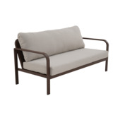 Banc de jardin Bob 170 cm aluminium brun