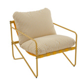 Tuinstoel Jasmijn okergeel metaal