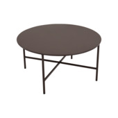 Wakefield bijzettafel Chris bruin metaal ø 70 cm