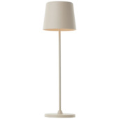 Lampe de table LED Kaami 2W pour l'extérieur, rechargeable via USB, beige