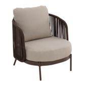 GAMMA loungestoel Britt bruin metaal